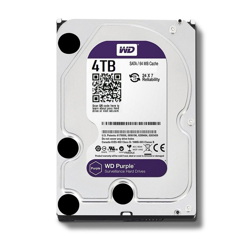 HDD PC Western Digital 4T Purple  (Chuyên Camera)